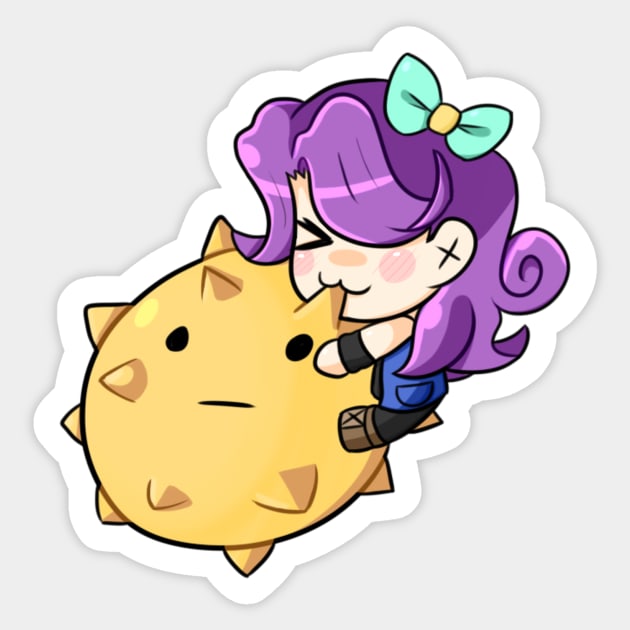 Abigail & Pufferfish Sticker by Keychain